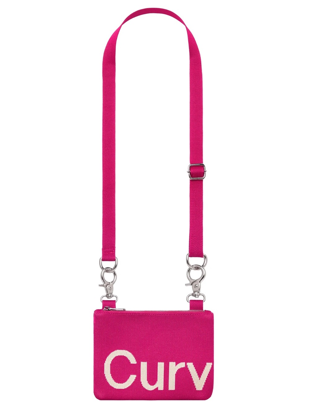 Curves by Sean Brown Mini Knit Bag- Raspberry